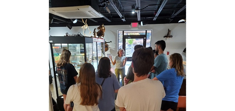 UGA Creative Writing Class gets a tour from Museum Staff Daphne Onderdonk