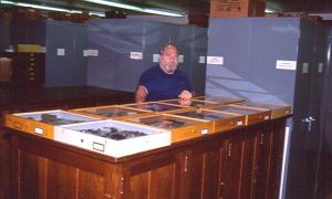 Cecil with the displays in the UGCA range