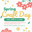 Spring Craft Day flyer